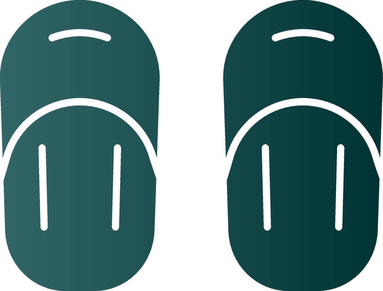 Sandal Glyph Gradient Icon vector