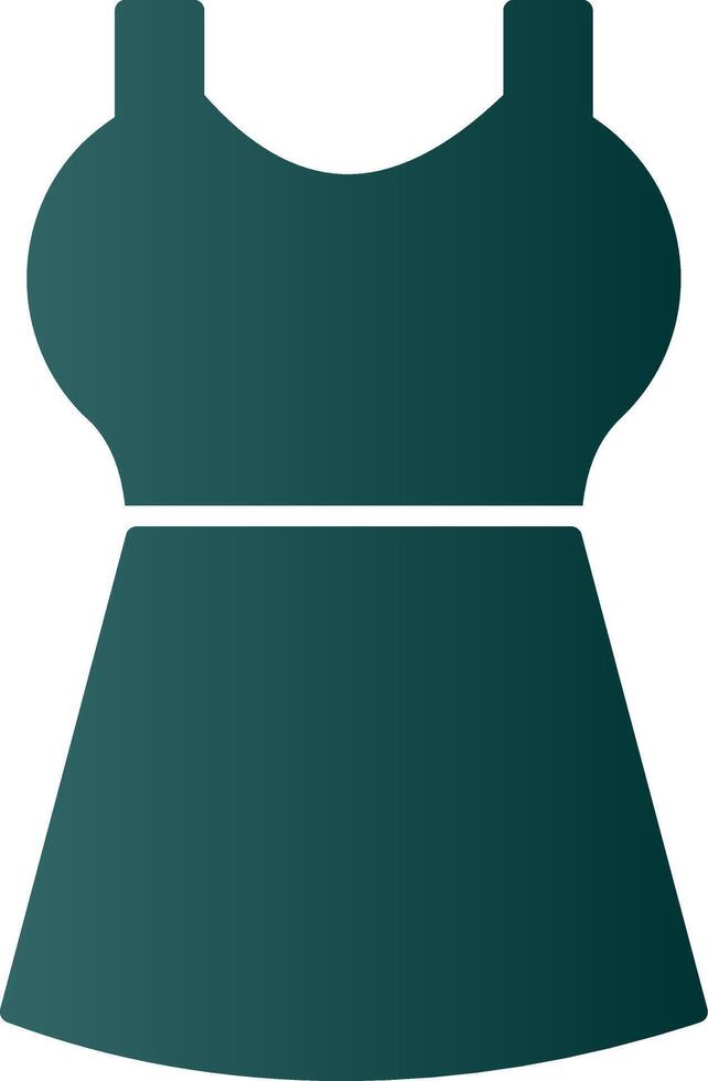 Dress Glyph Gradient Icon vector