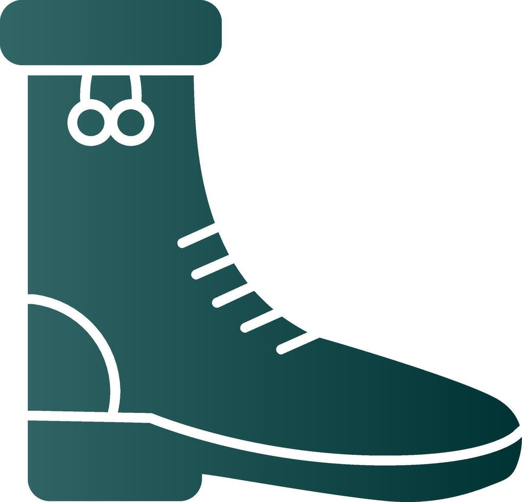 Rain Boots Glyph Gradient Icon vector