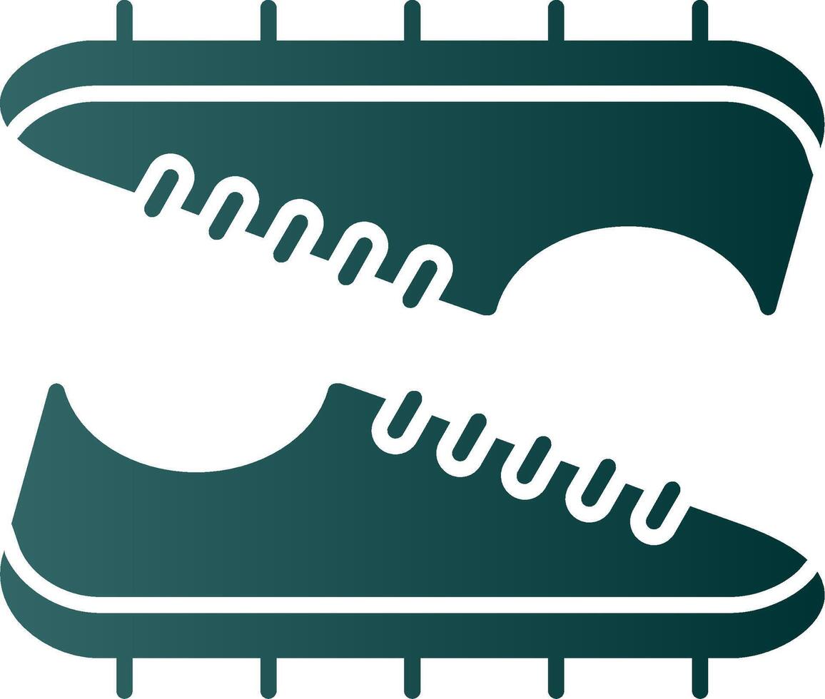Soccer Boots Glyph Gradient Icon vector