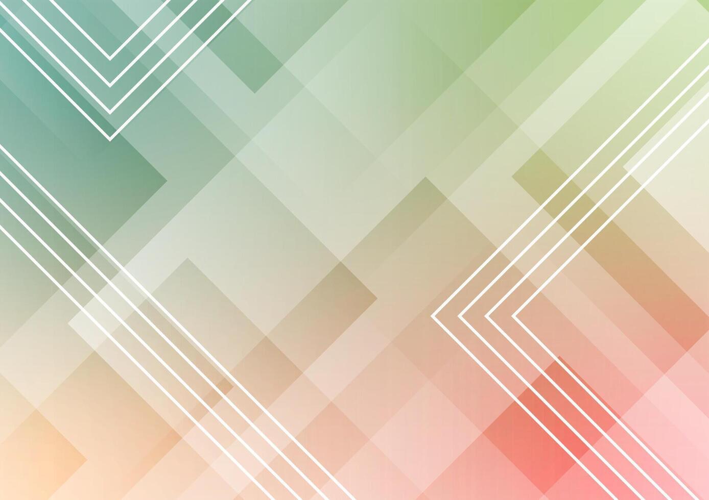 Geometric pastel green pattern soft triangle background vector