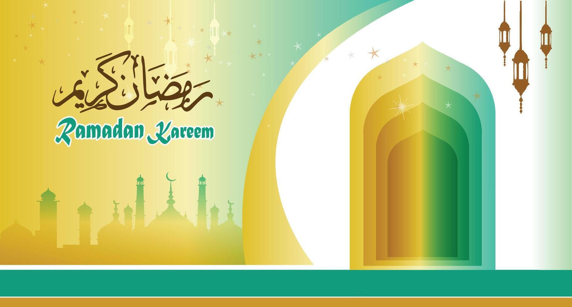 Ramadan kareem background, happy ramadan greeting ramadan mubarak vector