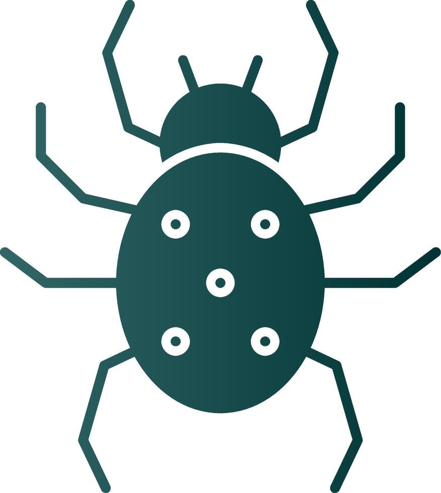 Spider Glyph Gradient Icon vector