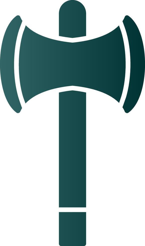 Axe Glyph Gradient Icon vector
