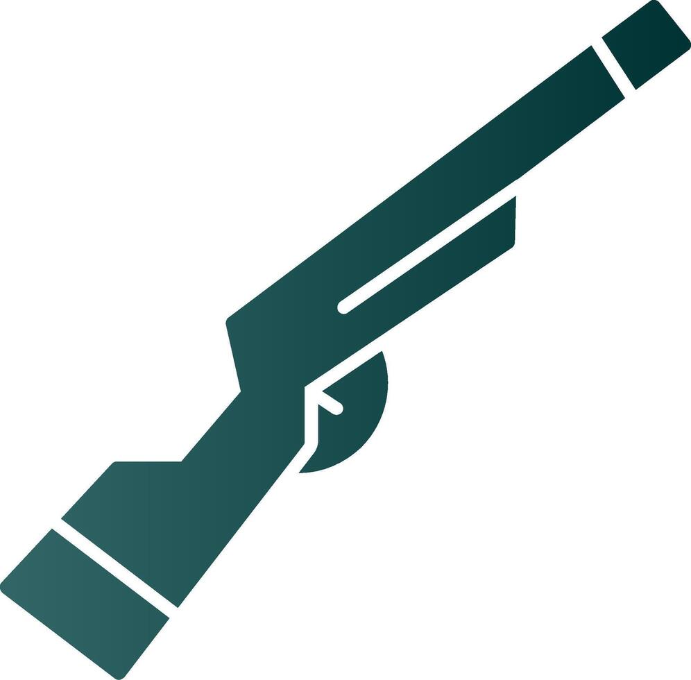 Shotgun Glyph Gradient Icon vector