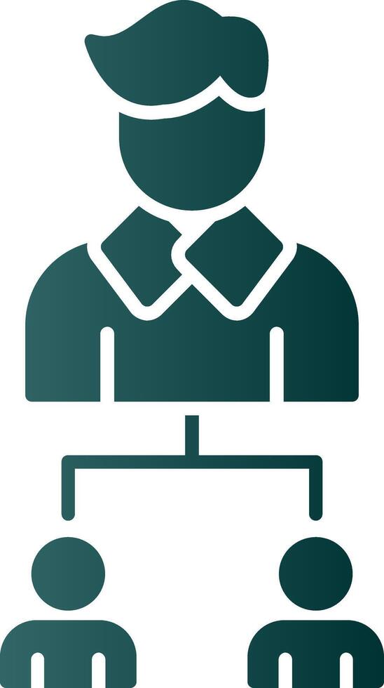 Advanced Training Glyph Gradient Icon vector