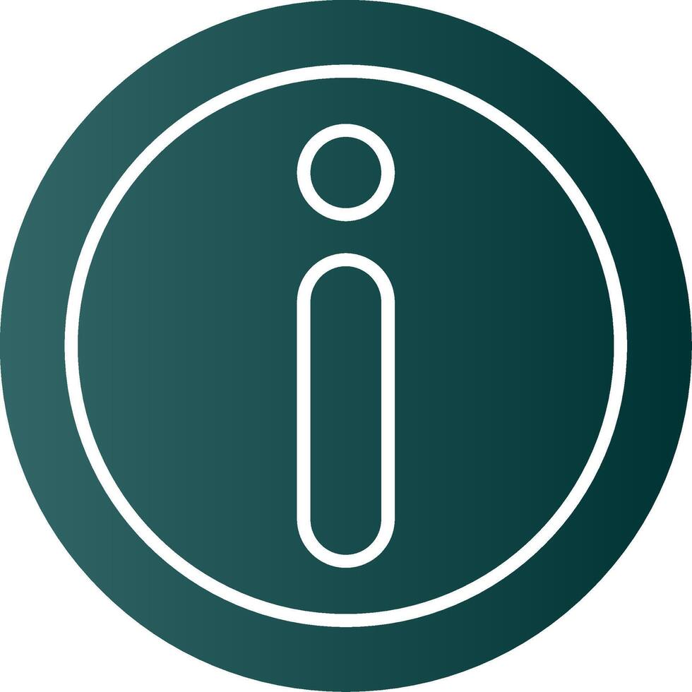 Information Glyph Gradient Icon vector