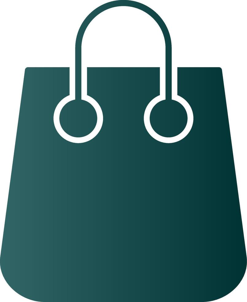 Bag Glyph Gradient Icon vector