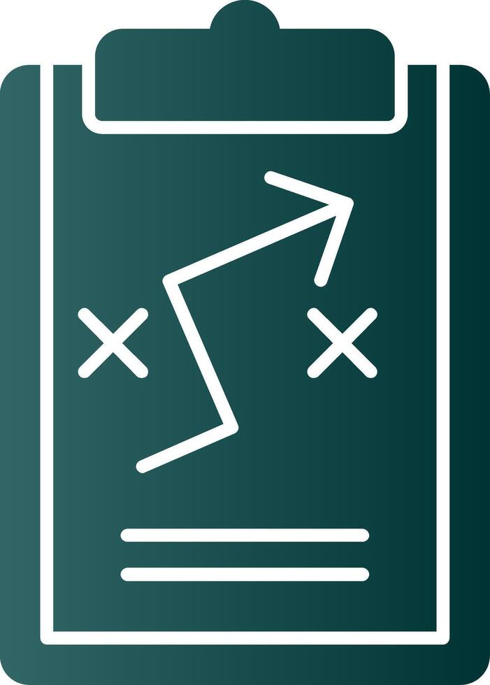 Plan Glyph Gradient Icon vector