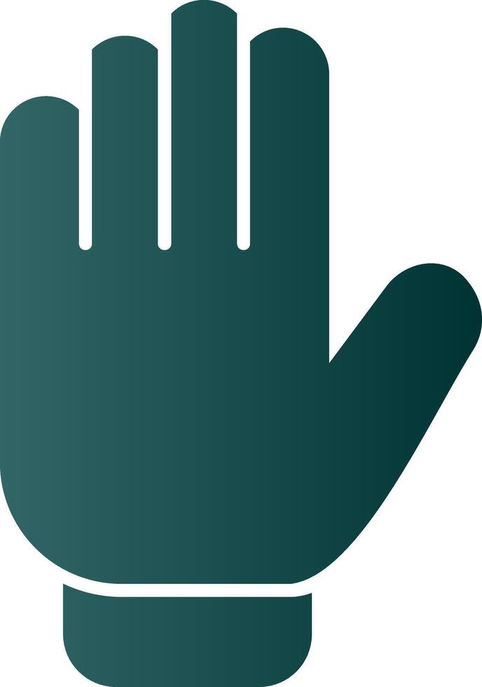 Gloves Glyph Gradient Icon vector