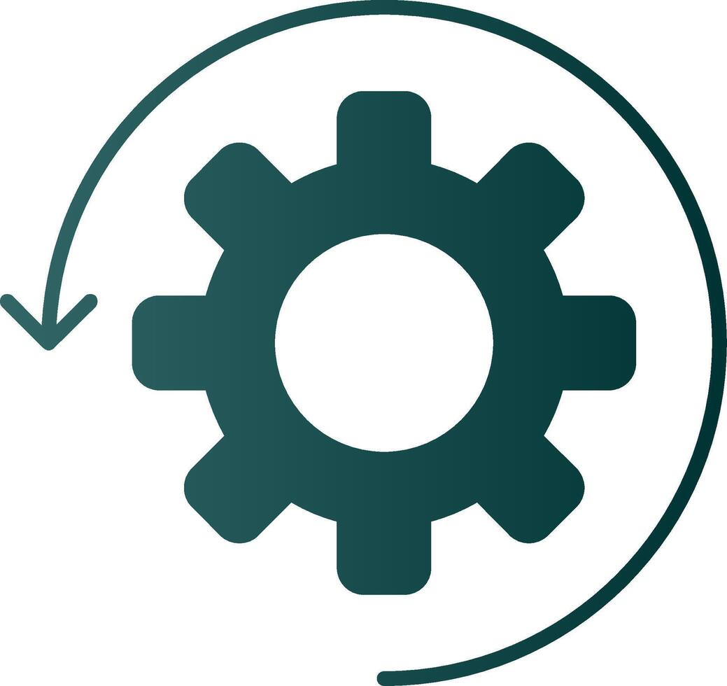 Automate Glyph Gradient Icon vector
