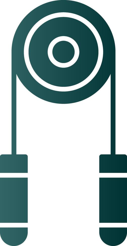 Hand Grip Glyph Gradient Icon vector