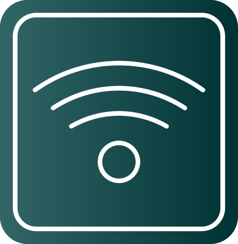 Wifi Glyph Gradient Icon vector