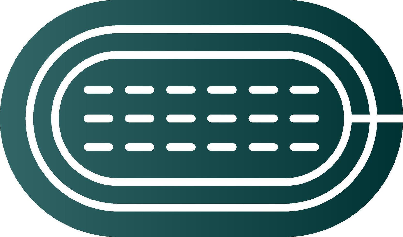 Running Track Glyph Gradient Icon vector
