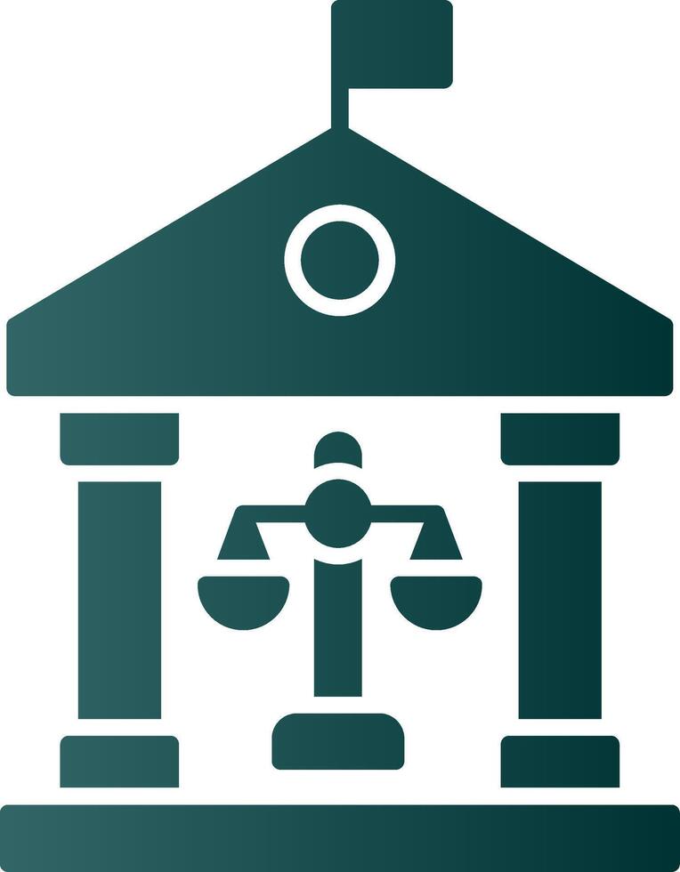 Governance Glyph Gradient Icon vector