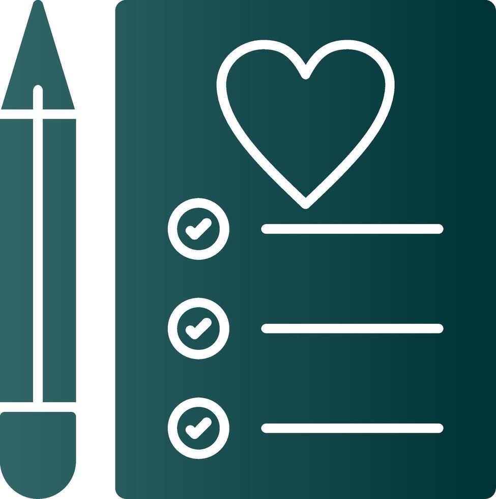 Procedure Glyph Gradient Icon vector