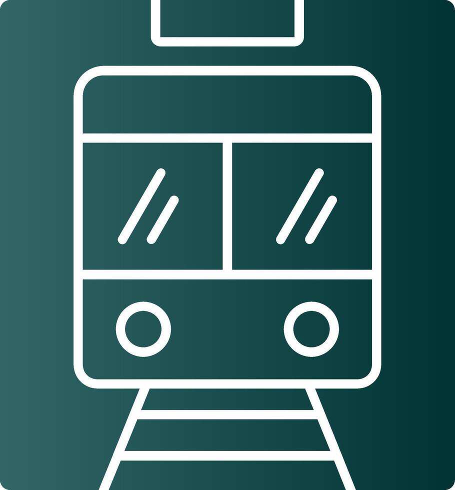 Metro Glyph Gradient Icon vector