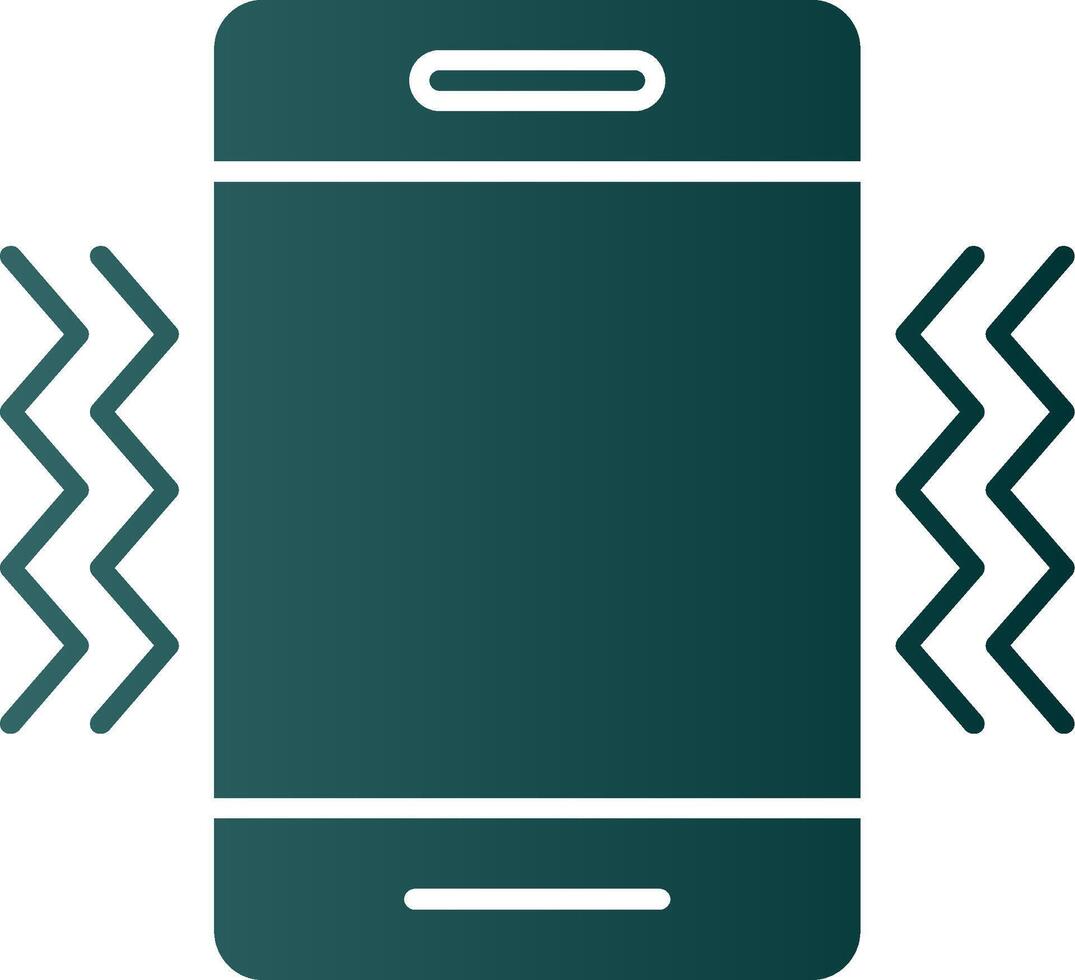 Vibration Glyph Gradient Icon vector