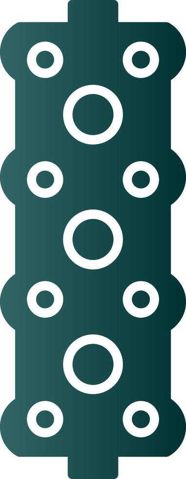 Gasket Glyph Gradient Icon vector