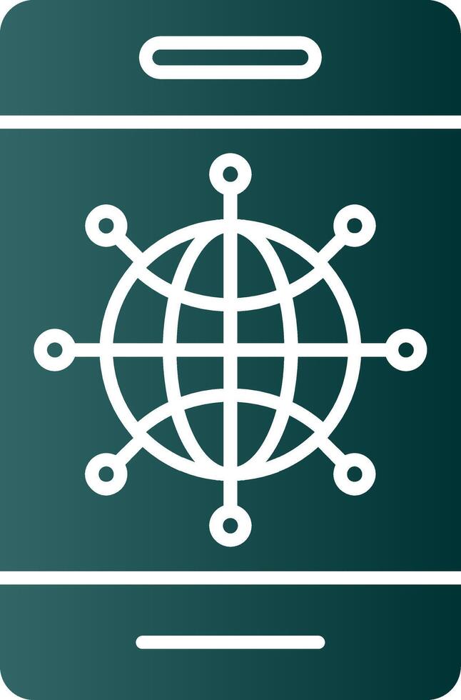 Internet Glyph Gradient Icon vector