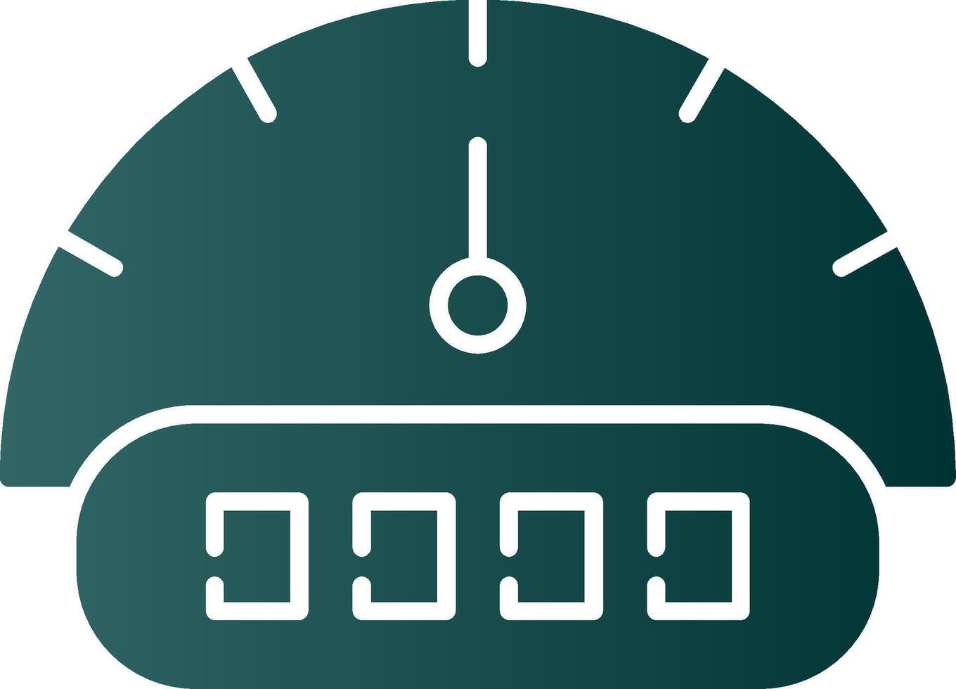 Tachometer Glyph Gradient Icon vector