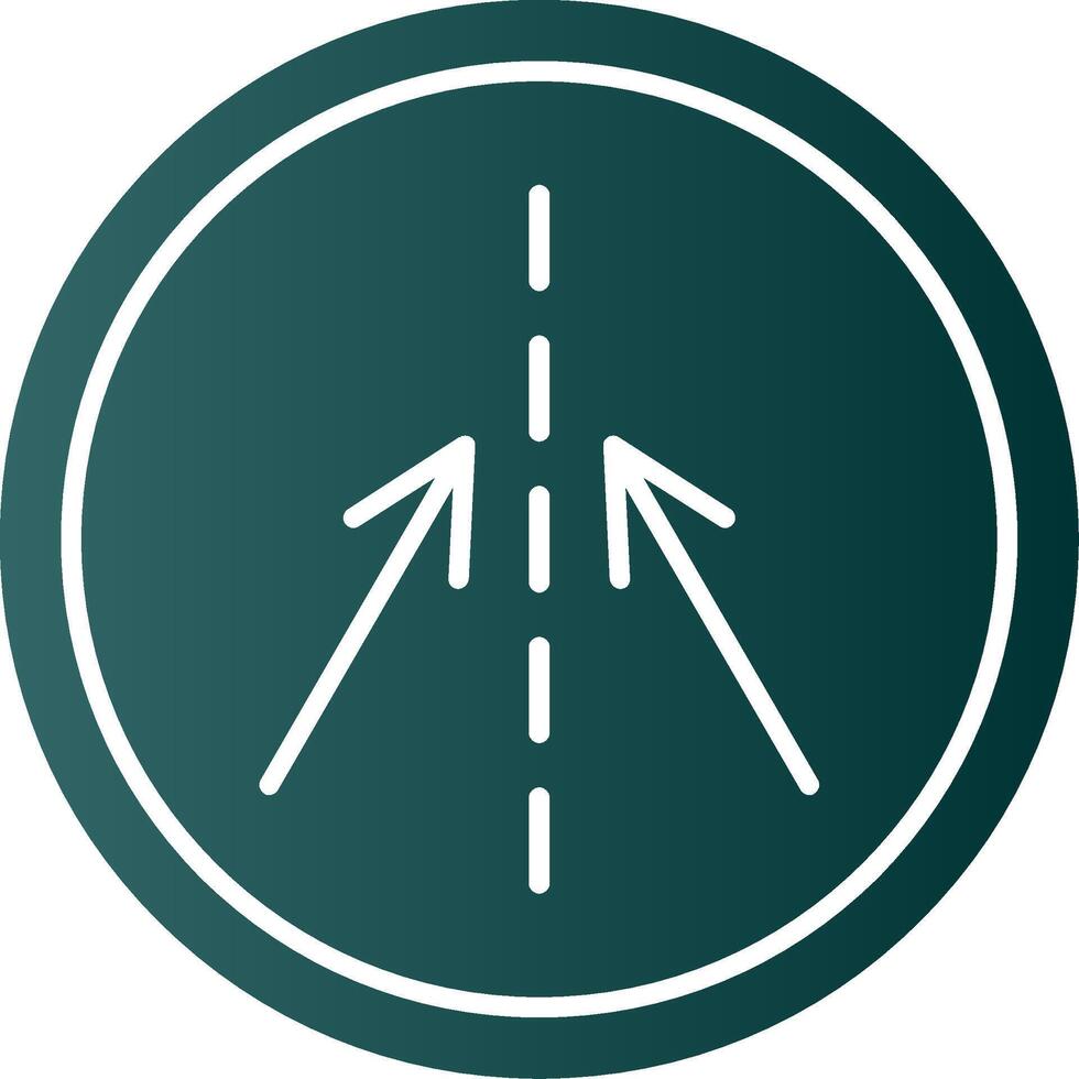Keep In Line Glyph Gradient Icon vector