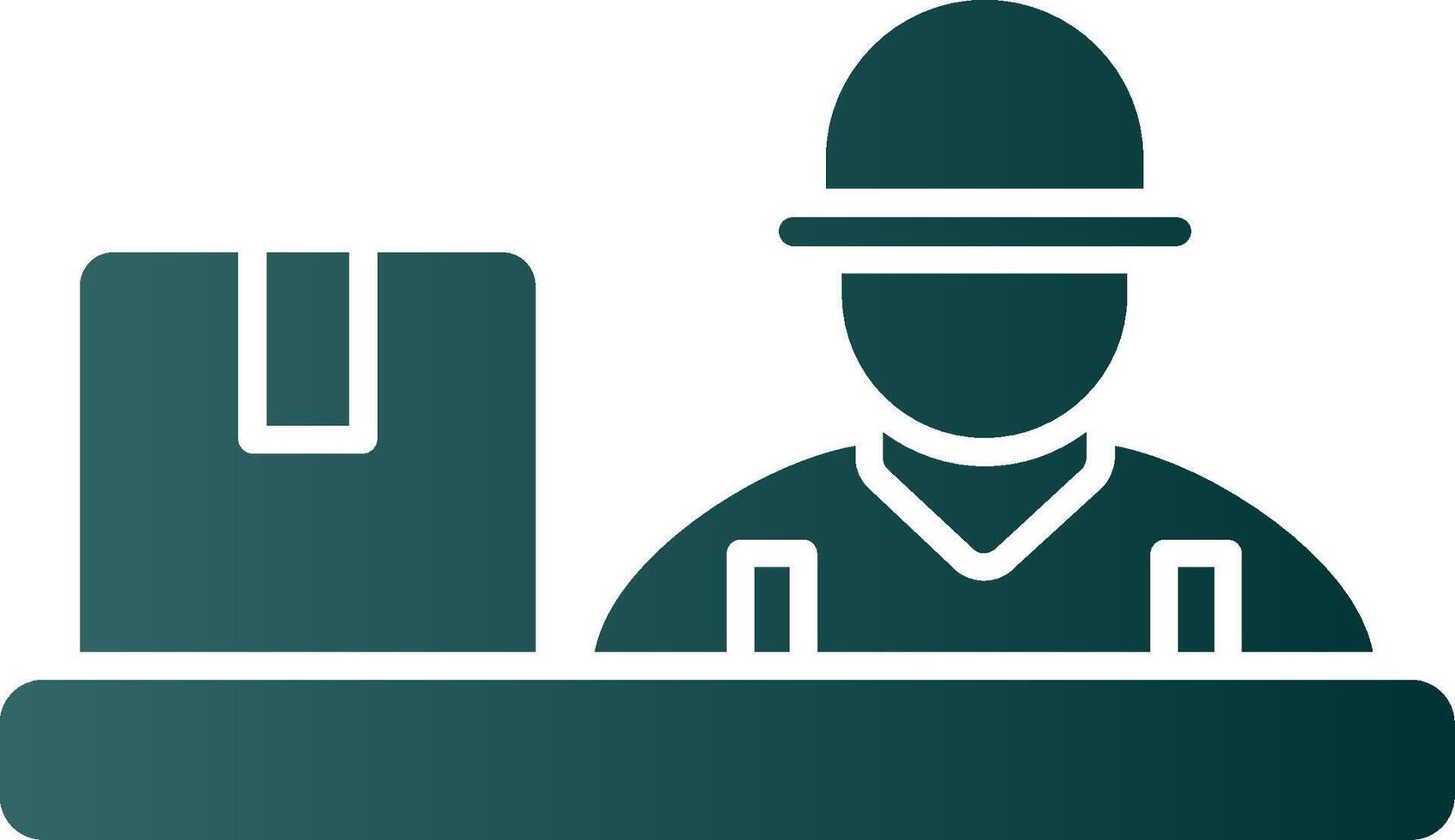 Assembling Glyph Gradient Icon vector