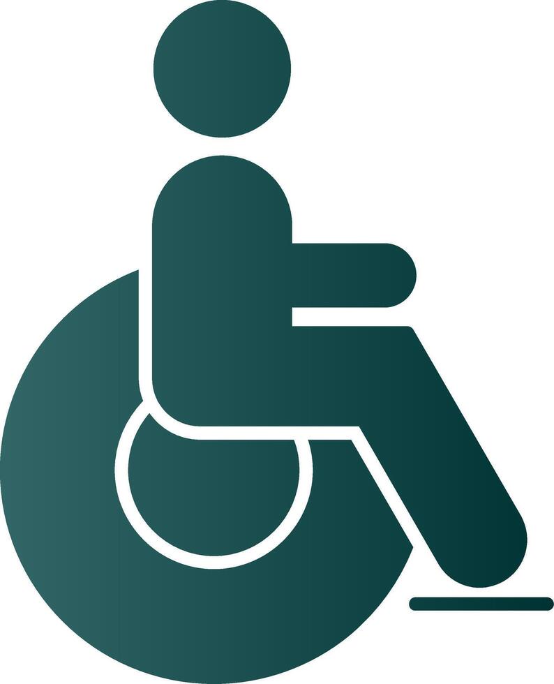 Disabled Glyph Gradient Icon vector