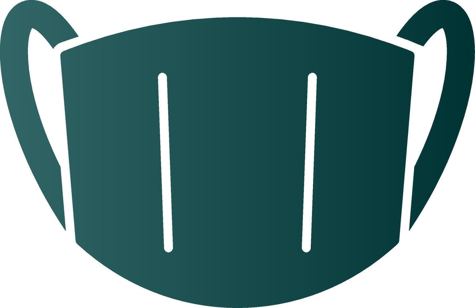 Medical Mask Glyph Gradient Icon vector