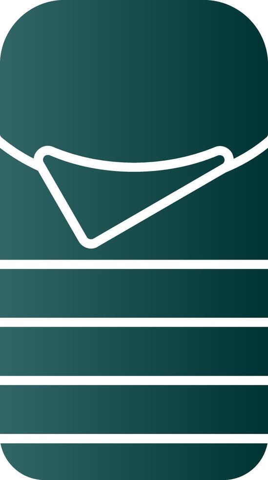 Sleeping Bag Glyph Gradient Icon vector