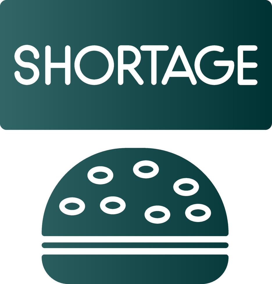 Shortage Glyph Gradient Icon vector