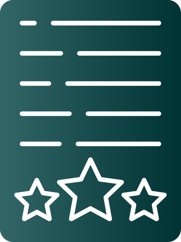 Assessment Glyph Gradient Icon vector