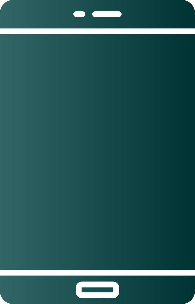Smart Phone Glyph Gradient Icon vector