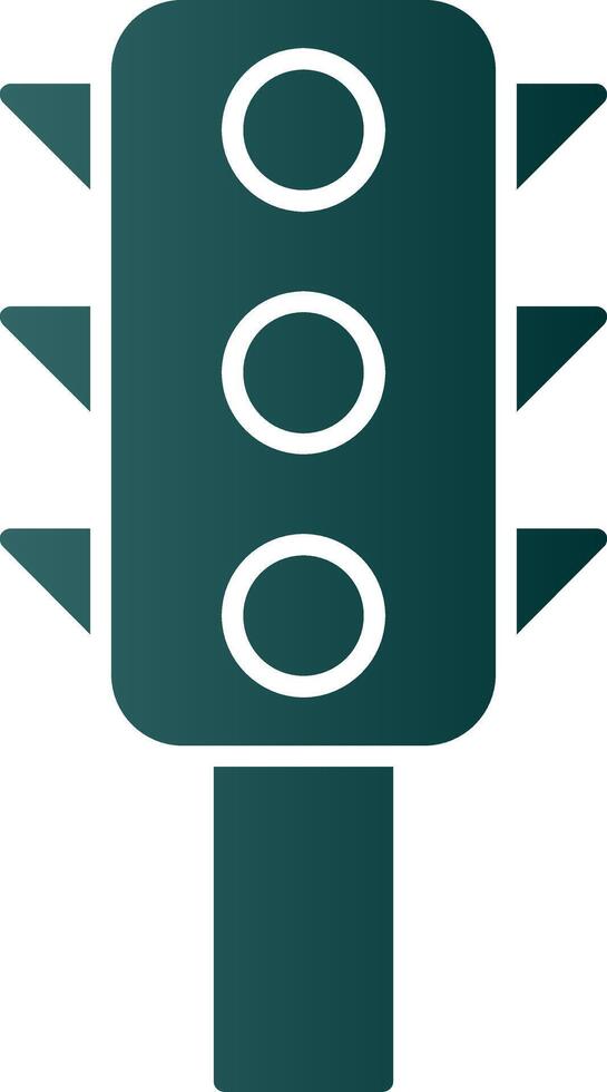 Traffic Control Glyph Gradient Icon vector