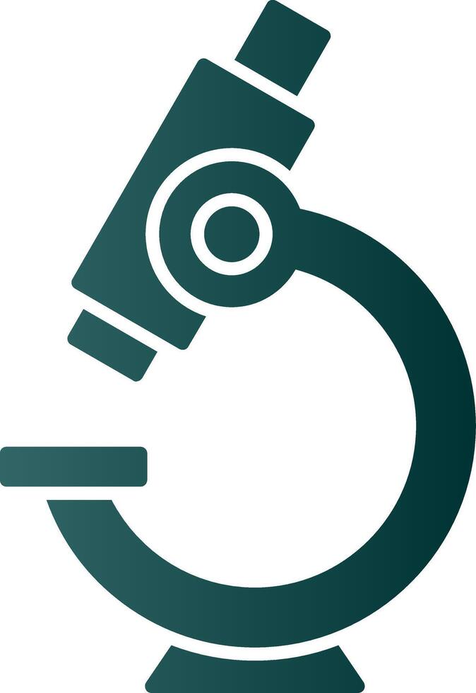 Microscope Glyph Gradient Icon vector