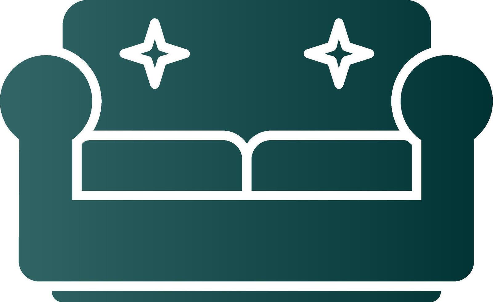 Couch Glyph Gradient Icon vector
