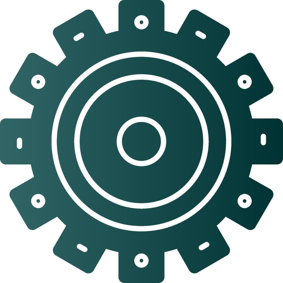 Setting Glyph Gradient Icon vector