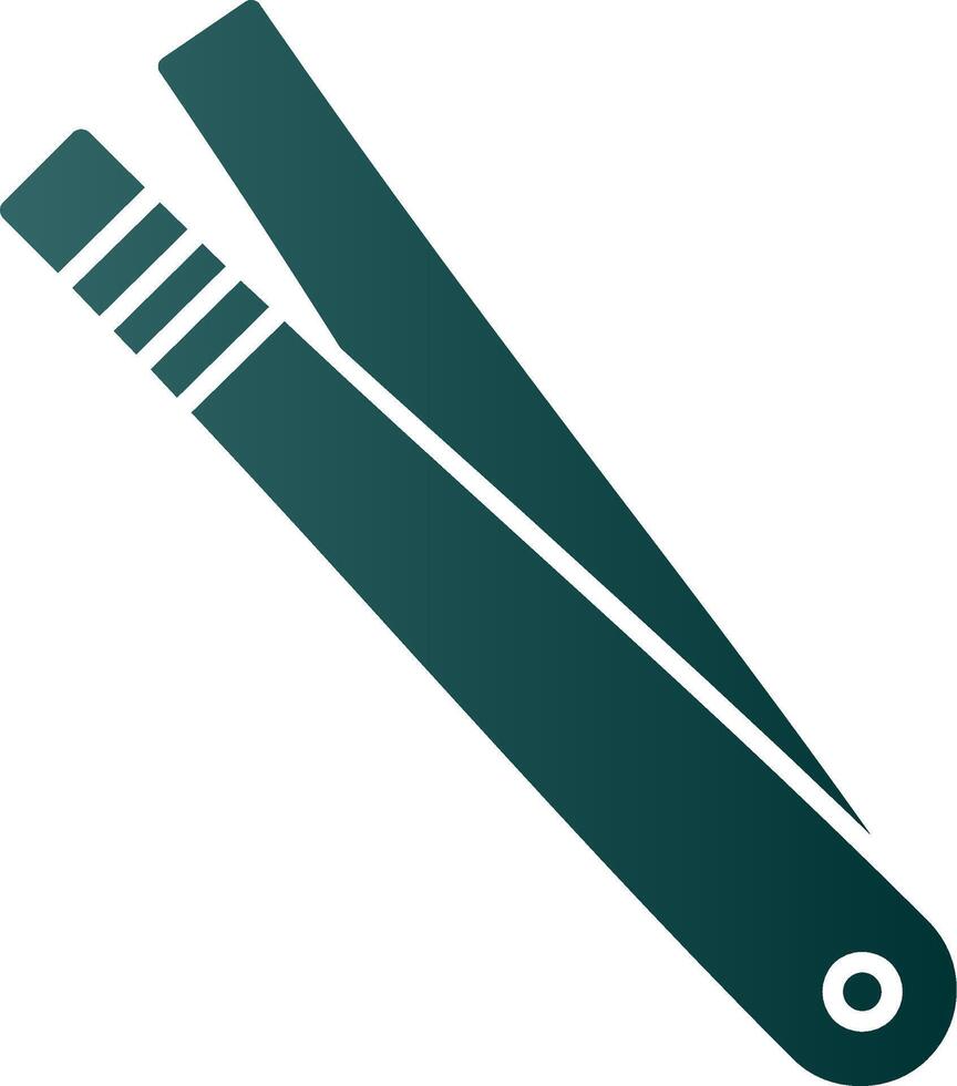 Tweezer Glyph Gradient Icon vector