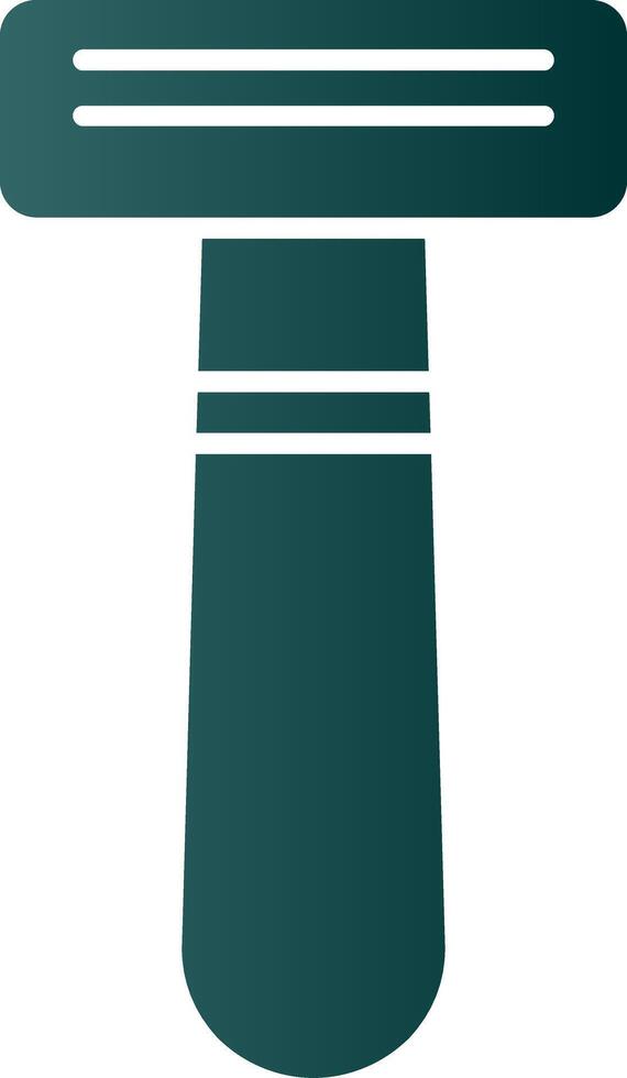 Shaving Razor Glyph Gradient Icon vector