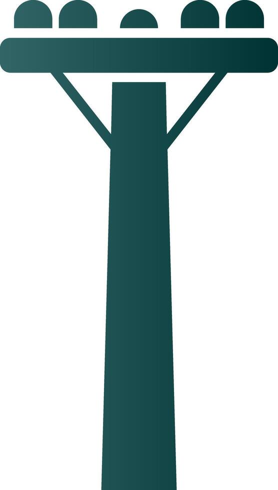 Pole Glyph Gradient Icon vector