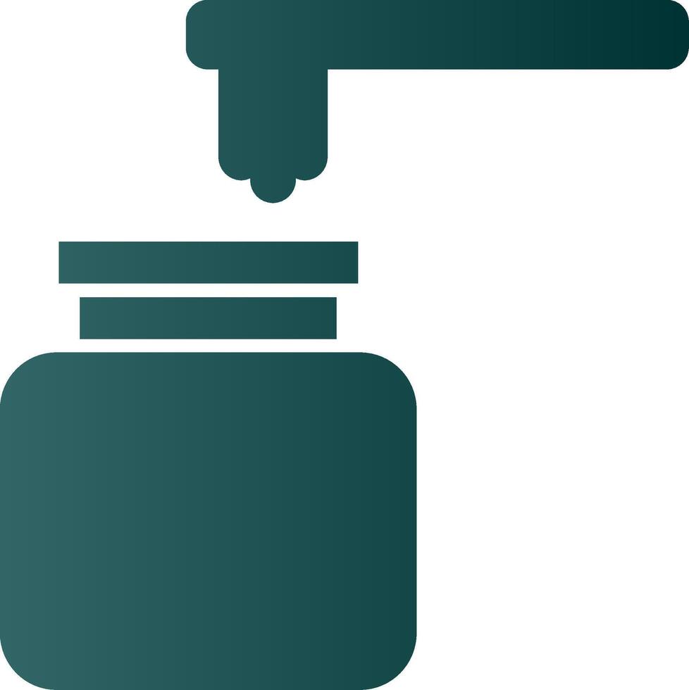 Wax Glyph Gradient Icon vector