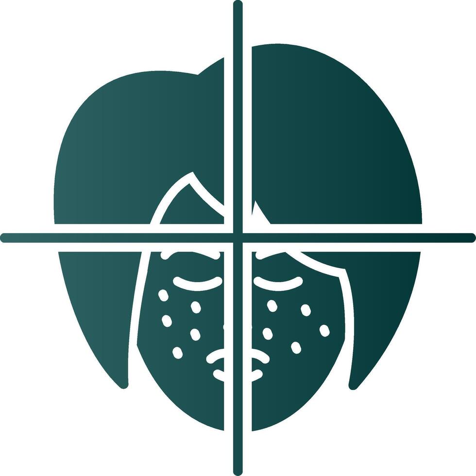 Face Treatment Glyph Gradient Icon vector