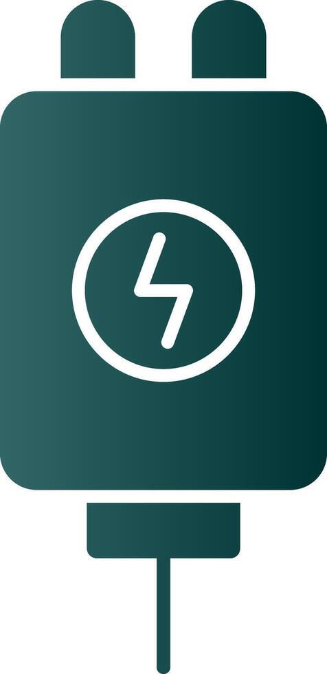 Adapter Glyph Gradient Icon vector