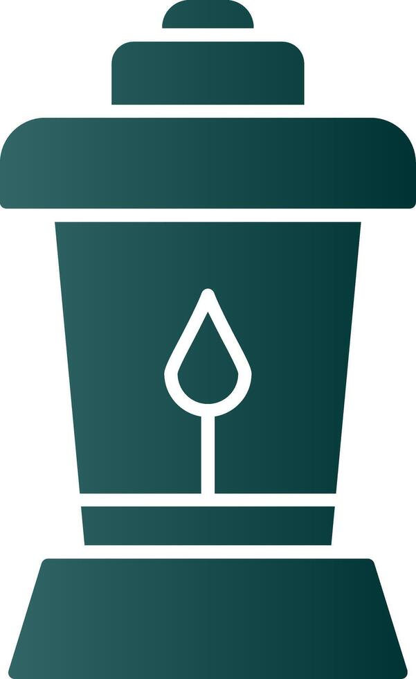 Lantern Glyph Gradient Icon vector