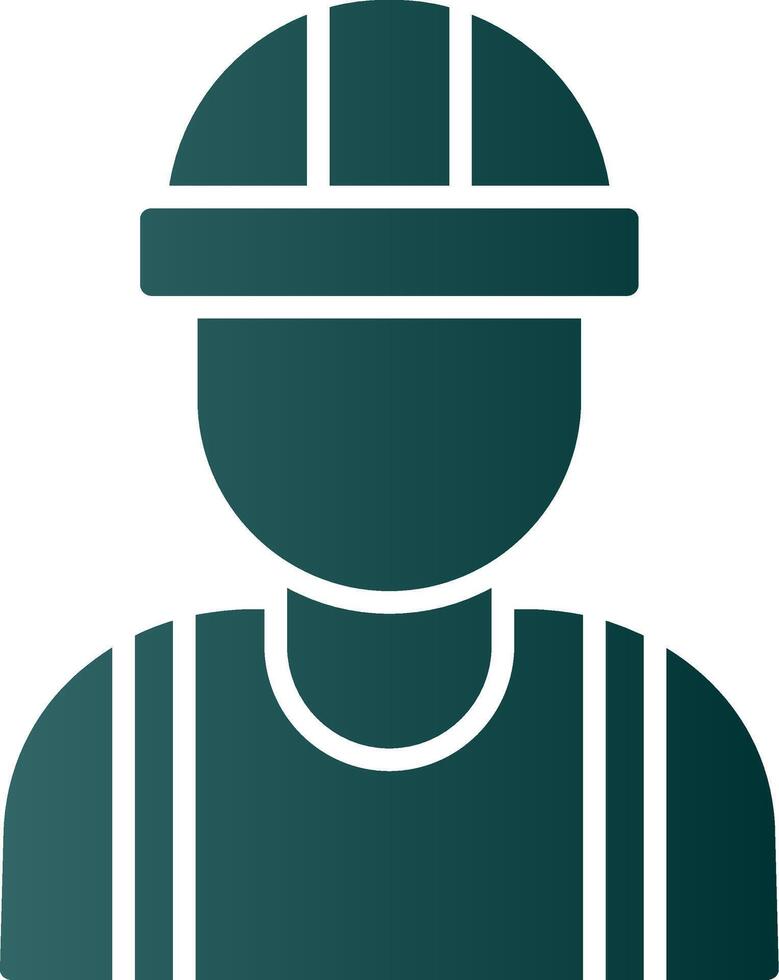 Engineer Glyph Gradient Icon vector