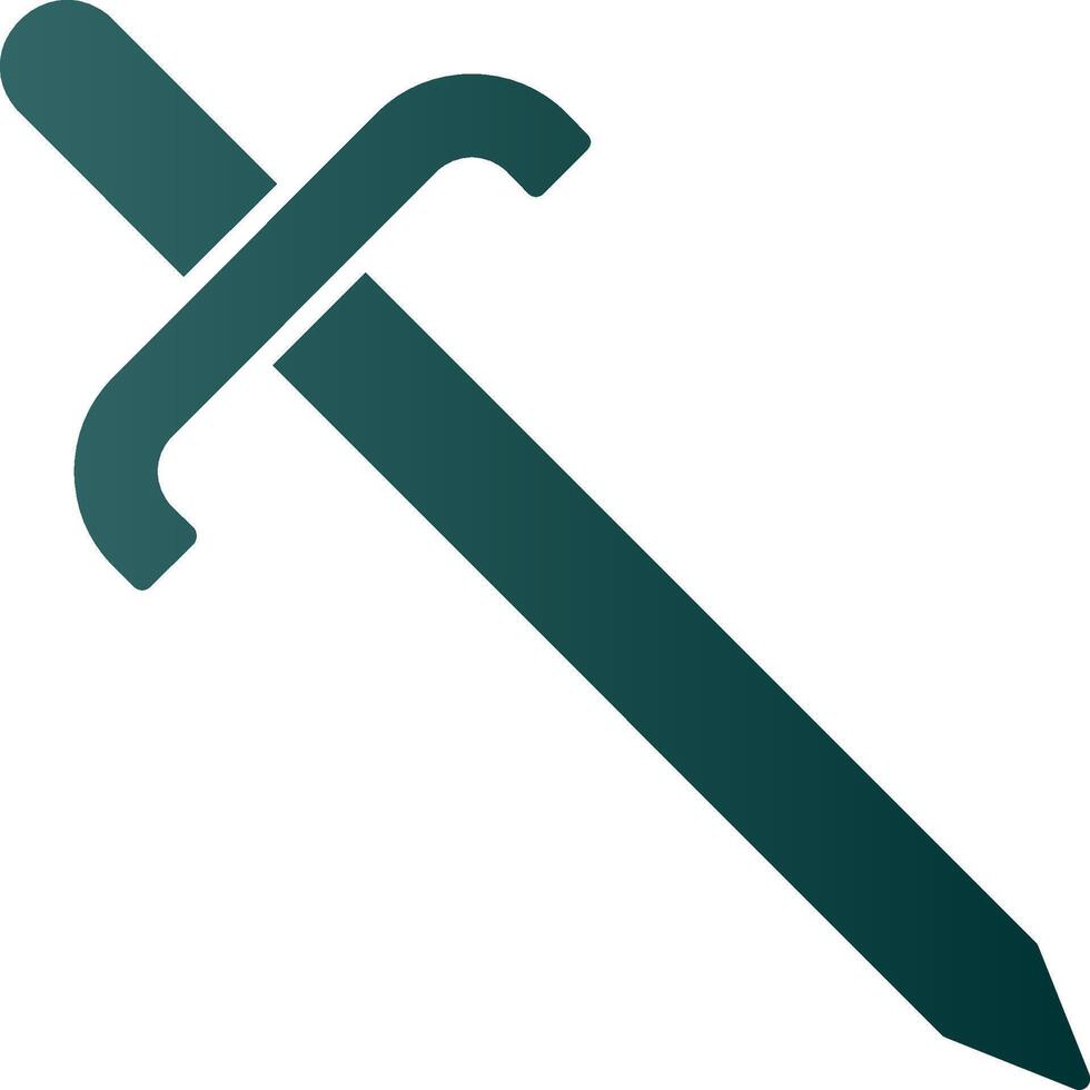 Cutlass Glyph Gradient Icon vector