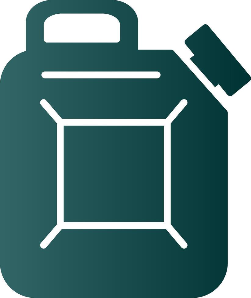 Canister Glyph Gradient Icon vector