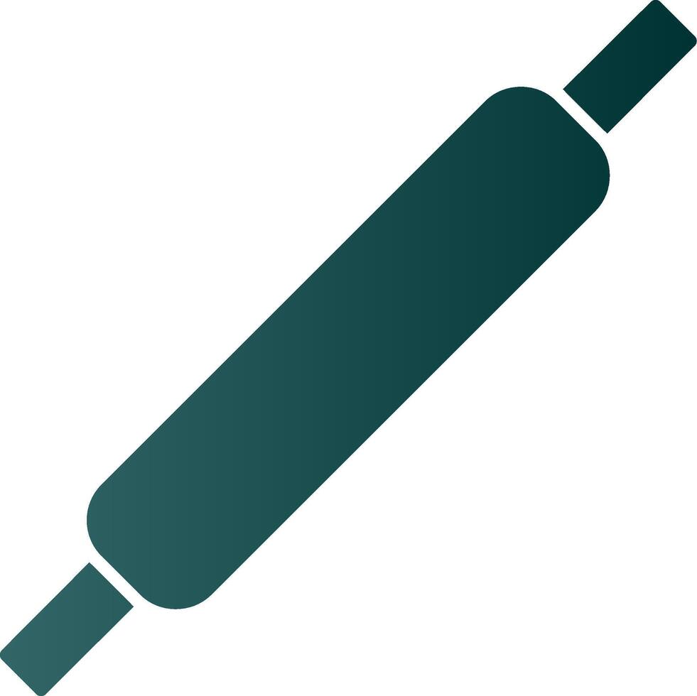 Rolling Pins Glyph Gradient Icon vector