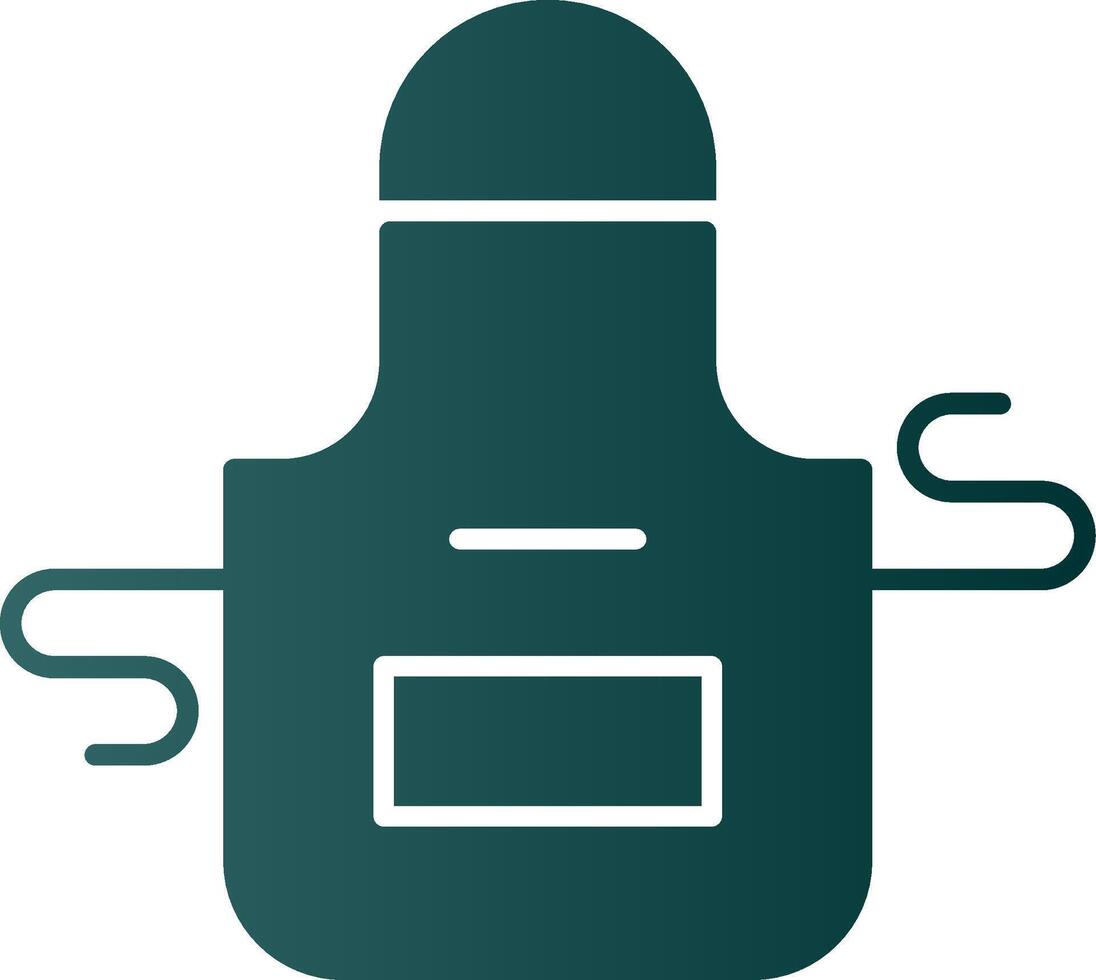 Apron Glyph Gradient Icon vector