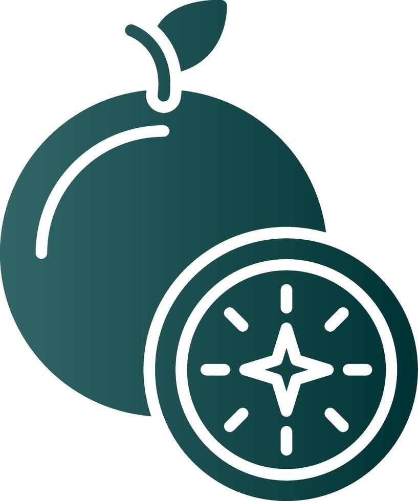 Guava Glyph Gradient Icon vector